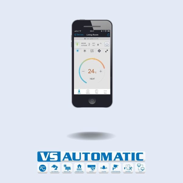 Daikin varmepumpe Emura 25 app