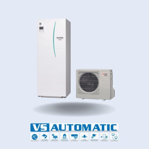 Mitsubishi Ecodan Silent CO2 varmepumpe komplet