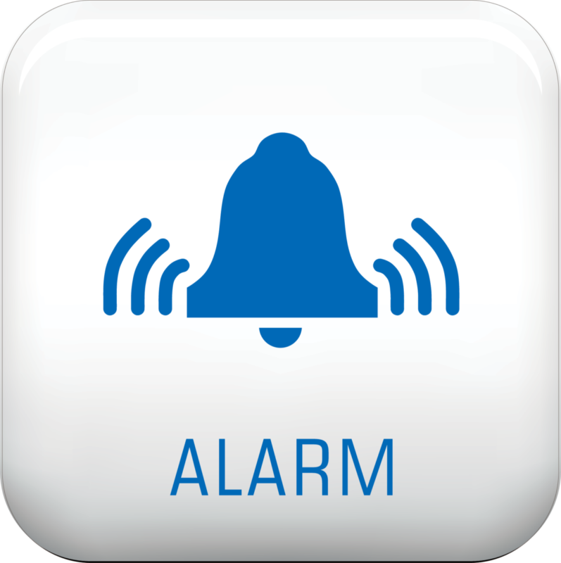 Alarm logo menu