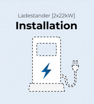 ladestander installation 2x22kw