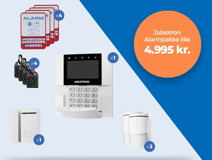 Jablotron Alarmpakke lille Slider Tablet