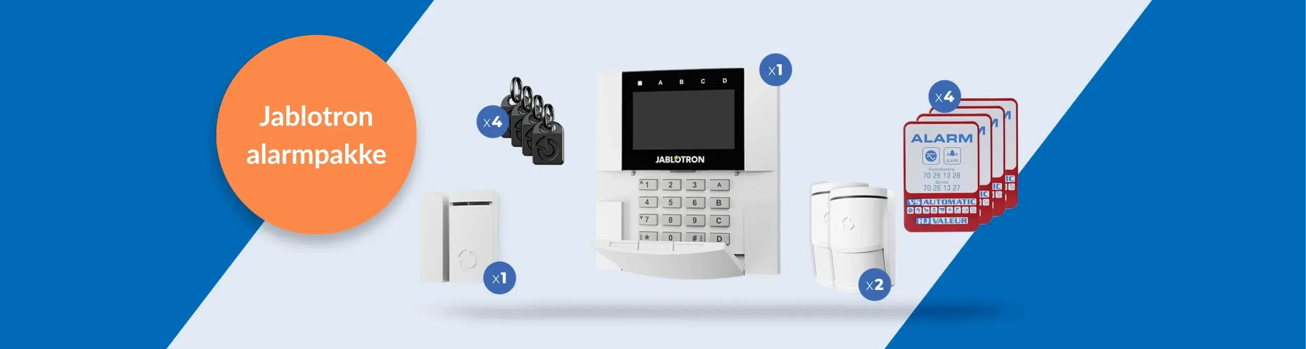 Jablotron alarmpakke slider