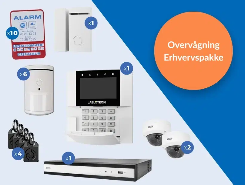 Overvågning erhverspakke slider tablet