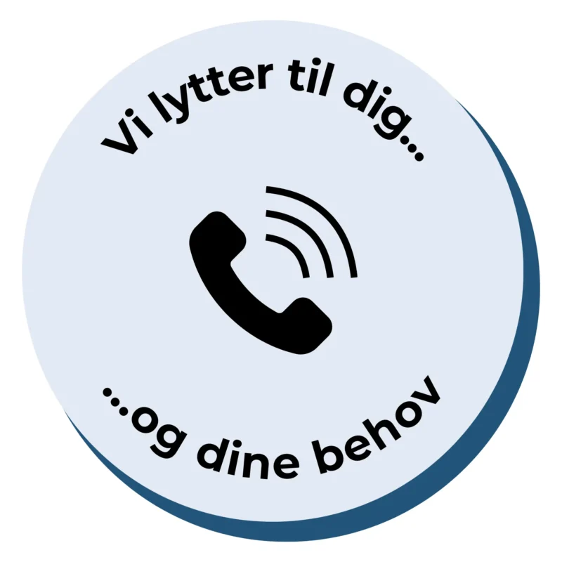 Vi lytter til dig og dine behov