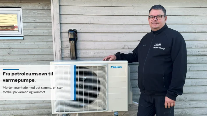 Fra petroleumsovn til varmepumpe: Et værksted med varme og komfort