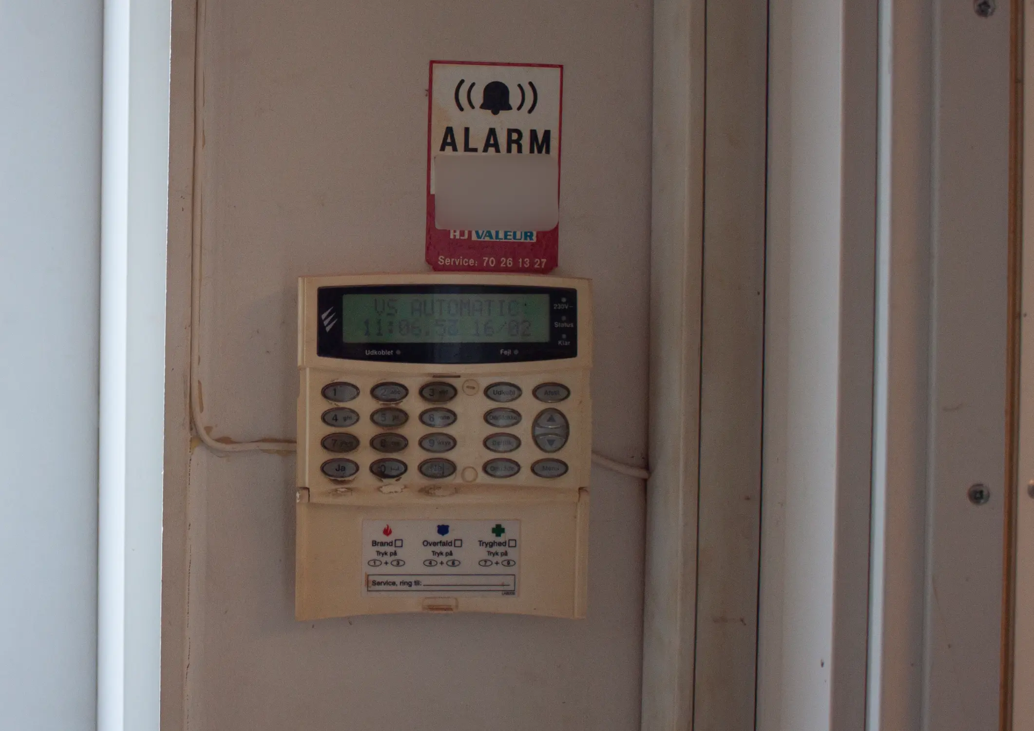 Alarmsystem hos PV Lerduer i Horsens