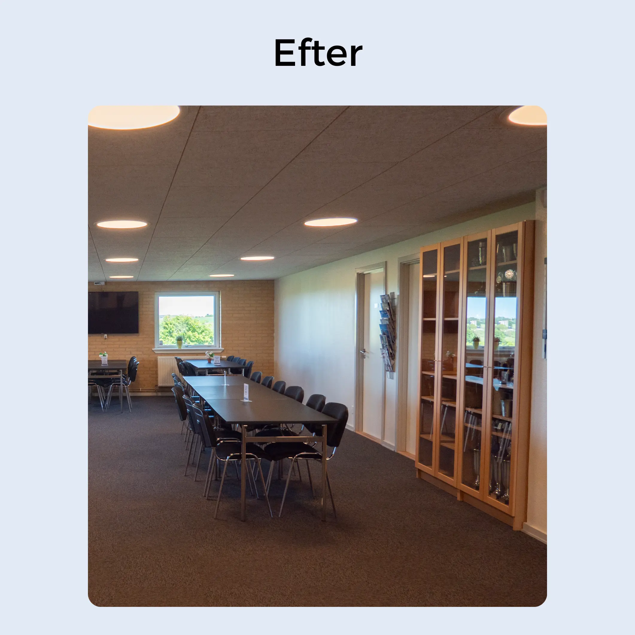 Horsens Skyttekreds, ny belysning - Efter