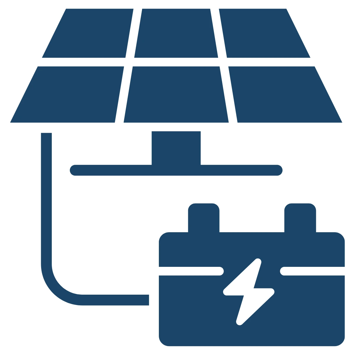 Solceller batteri grafik